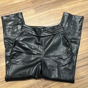 7 for All Mankind Faux Black Leather Pants